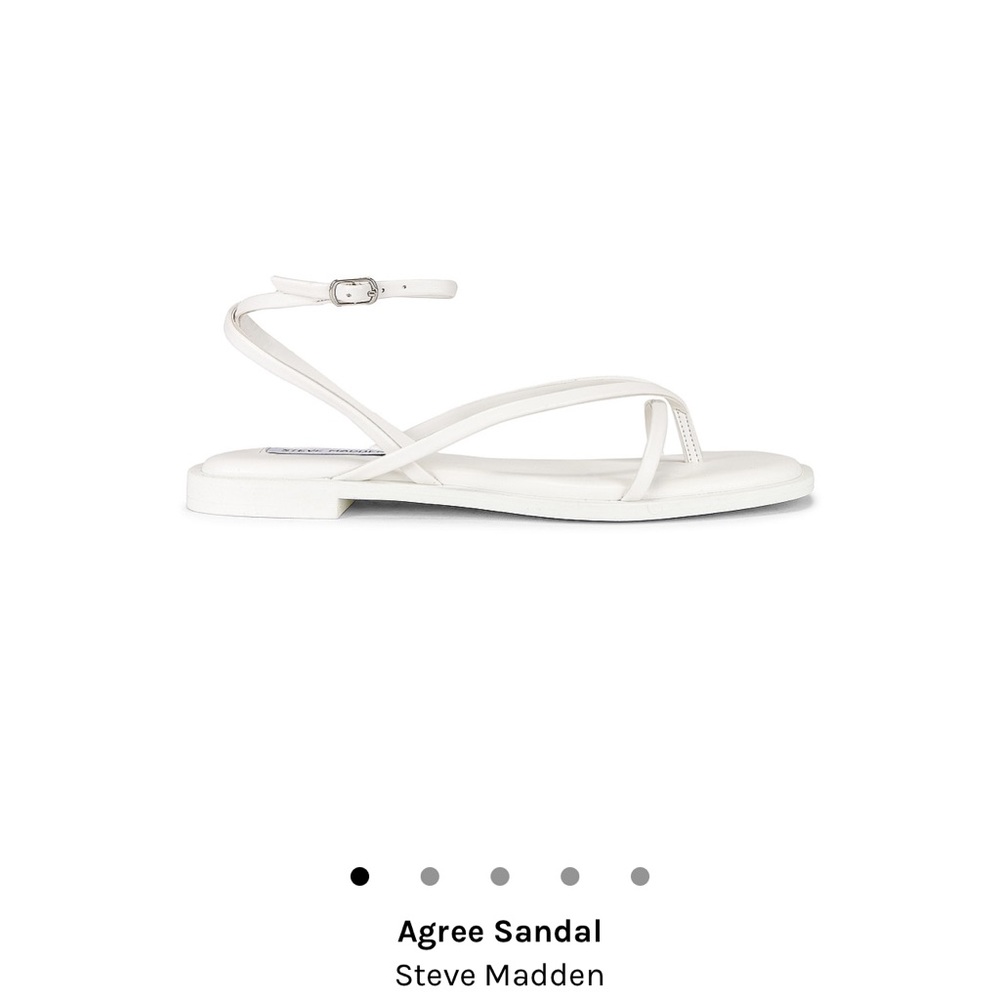 STEVE MADDEN- White Strappy Sandal from Revolve